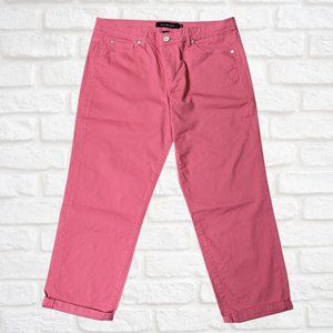 CALVIN KLEIN PLUS SIZE Crop Pant. Salmon -  Size 16